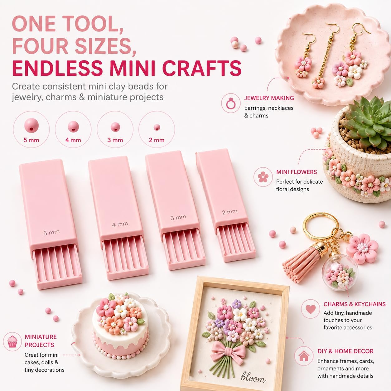 AFAIK 3D Print Clay Gel Ball Maker Tool, 3D Ball Maker for Nails