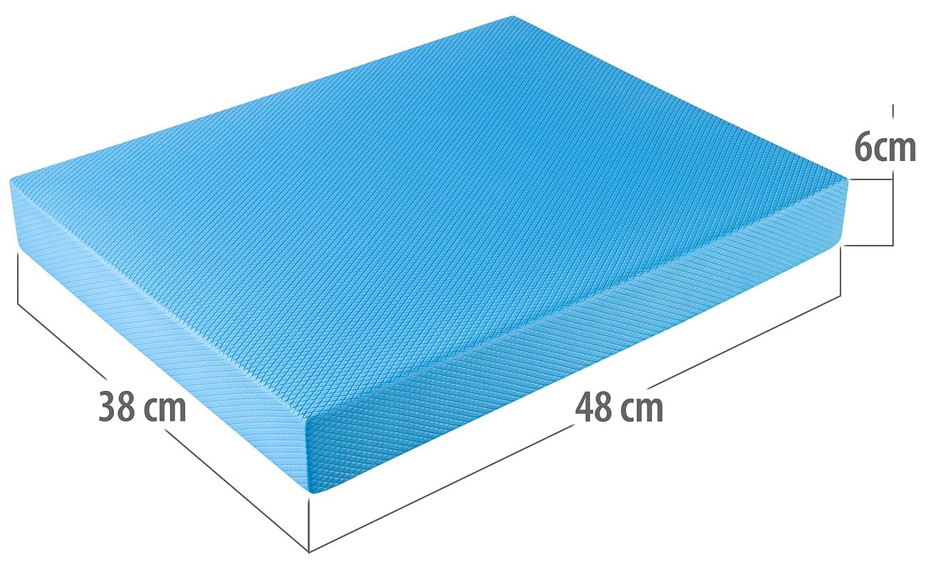 Newgen Medicals Balancekissen: XXL-Balance-Pad für Stabilitäts- und Koordinations-Übungen, 48 x 38 cm (Balance Board, Fitness-Kissen, Studio)