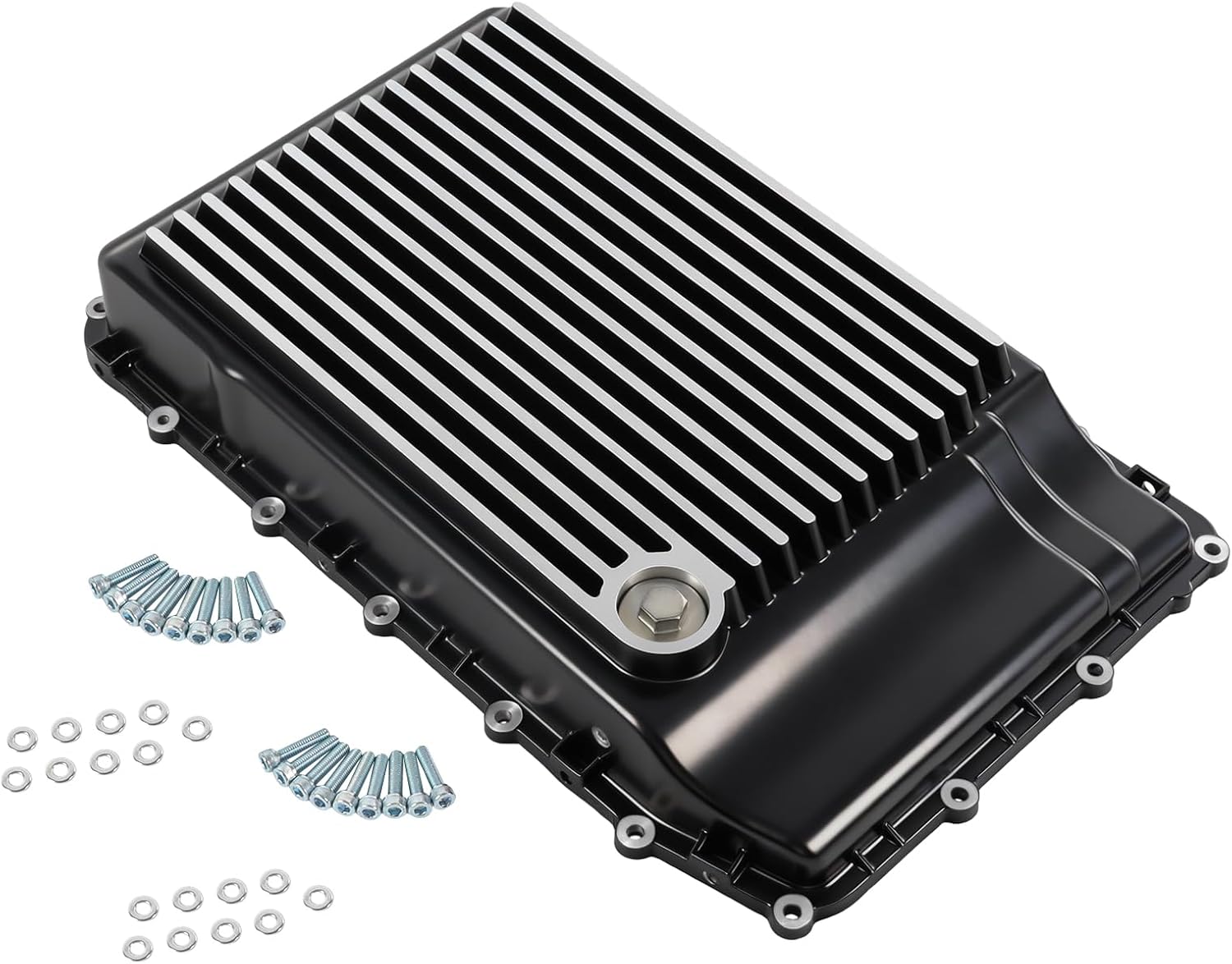 328053210 Heavy Duty Cast Aluminum Transmission Pan Compatible with Ford F150 F250 F350 Expedition Mustang Ranger Explorer Bronco Navigator 10R80 10R60 10R100 Transmission 2017-2026