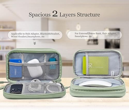 Miniatura 3 de Organizador electrónico para cables de viaje, funda organizadora electrónica, bolsa organizadora de accesorios electrónicos para banco de energía,