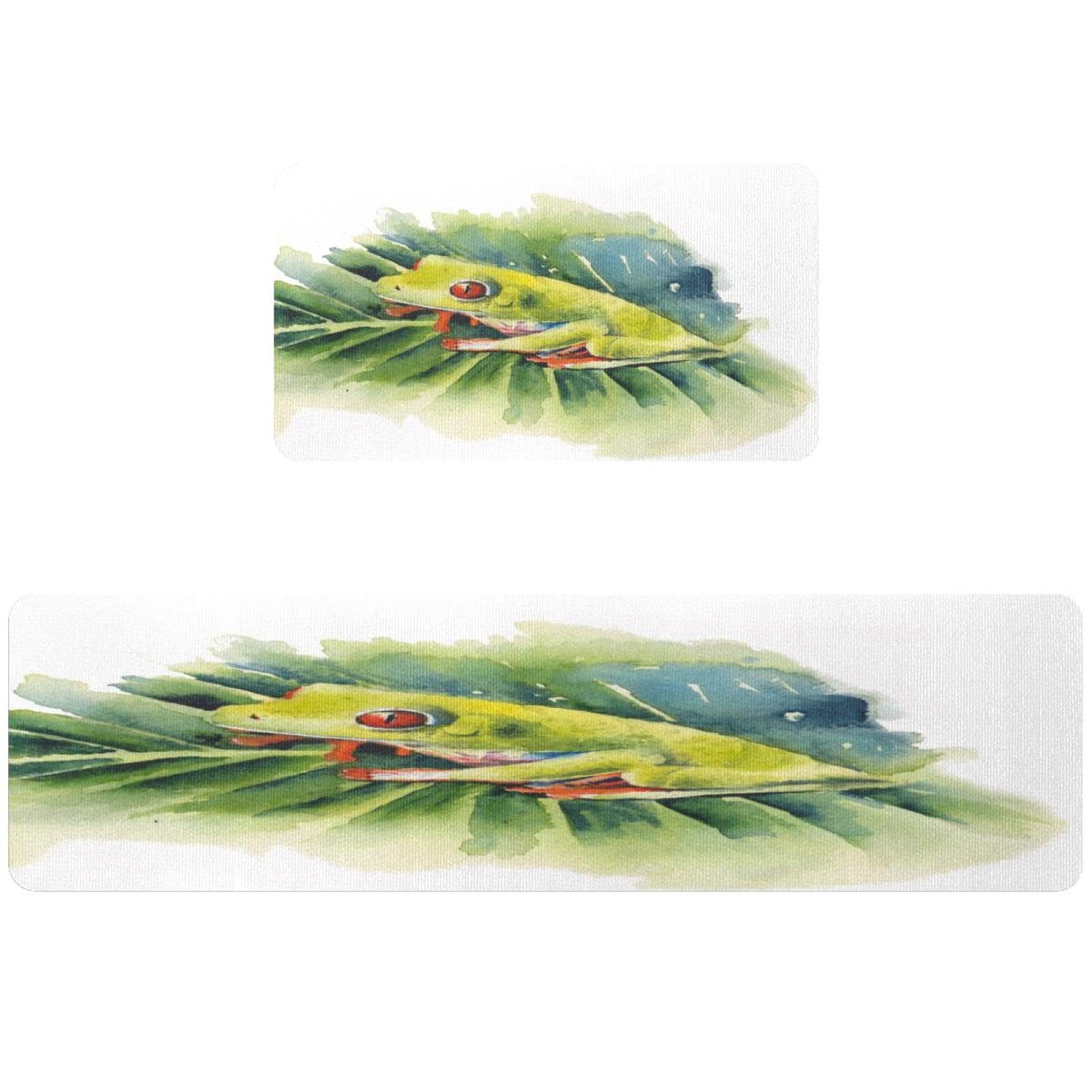 Tapete de cocina lavable y antideslizante juego de 2 piezas absorbentes