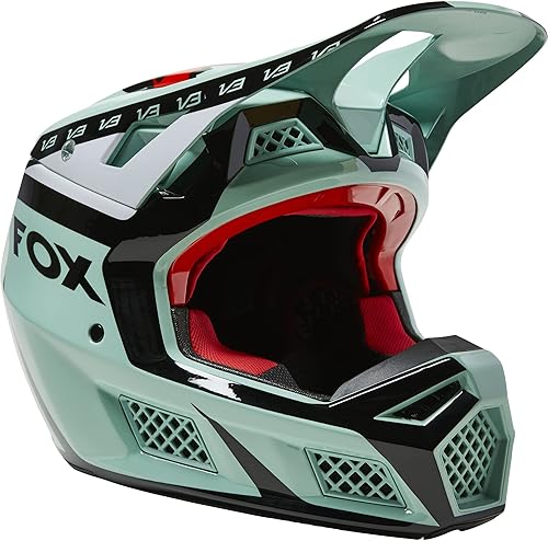 Miniatura 12 de Fox Racing Casco Unisex V3 RS para Motocross y Bicicleta de Tierra, Amarillo Fluorescente, Extra Grande Mirer - Amarillo Flo,DVIDE - Negro,Dvide -
