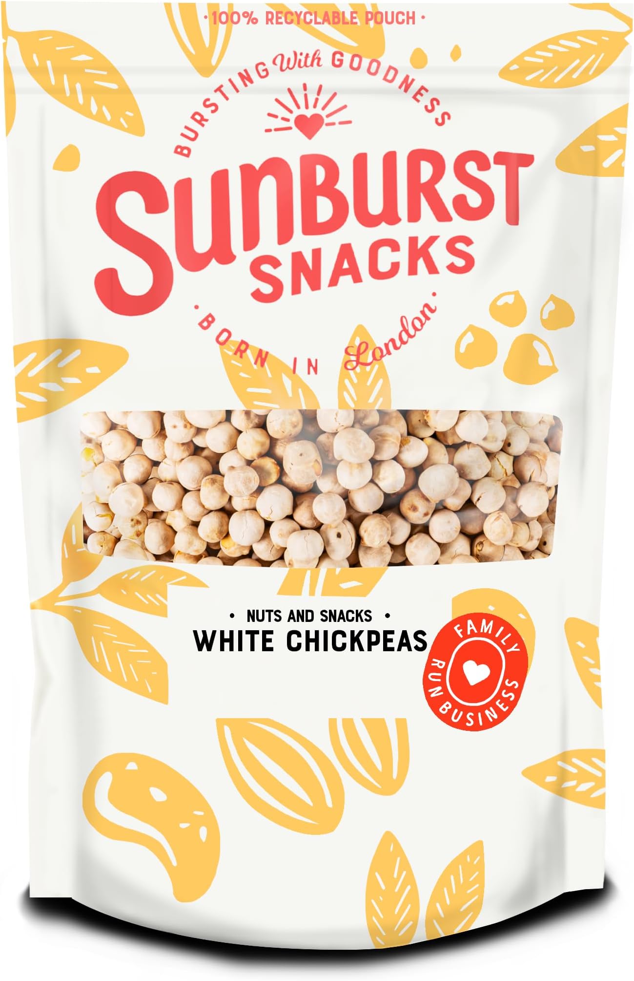 Sunburst Snacks Chick Peas White 500g