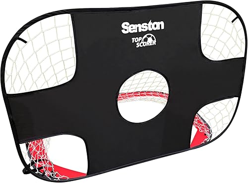 Senston Porterías de fútbol portátiles para niños y adultos, porterías de fútbol de entrenamiento emergentes para patio trasero interior o exterior,