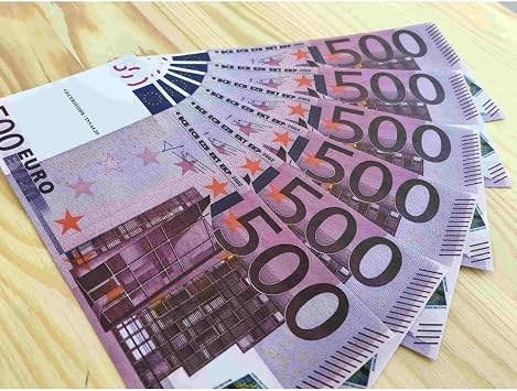 1 DESTE RENKL  GE ERS Z  AKA 50 EURO  AKA PARASI TAM 100 ADET A k Ye il