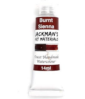 Burnt Siena Professional - Handmade Watercolour - Jackman's Art Materials 14ml tube