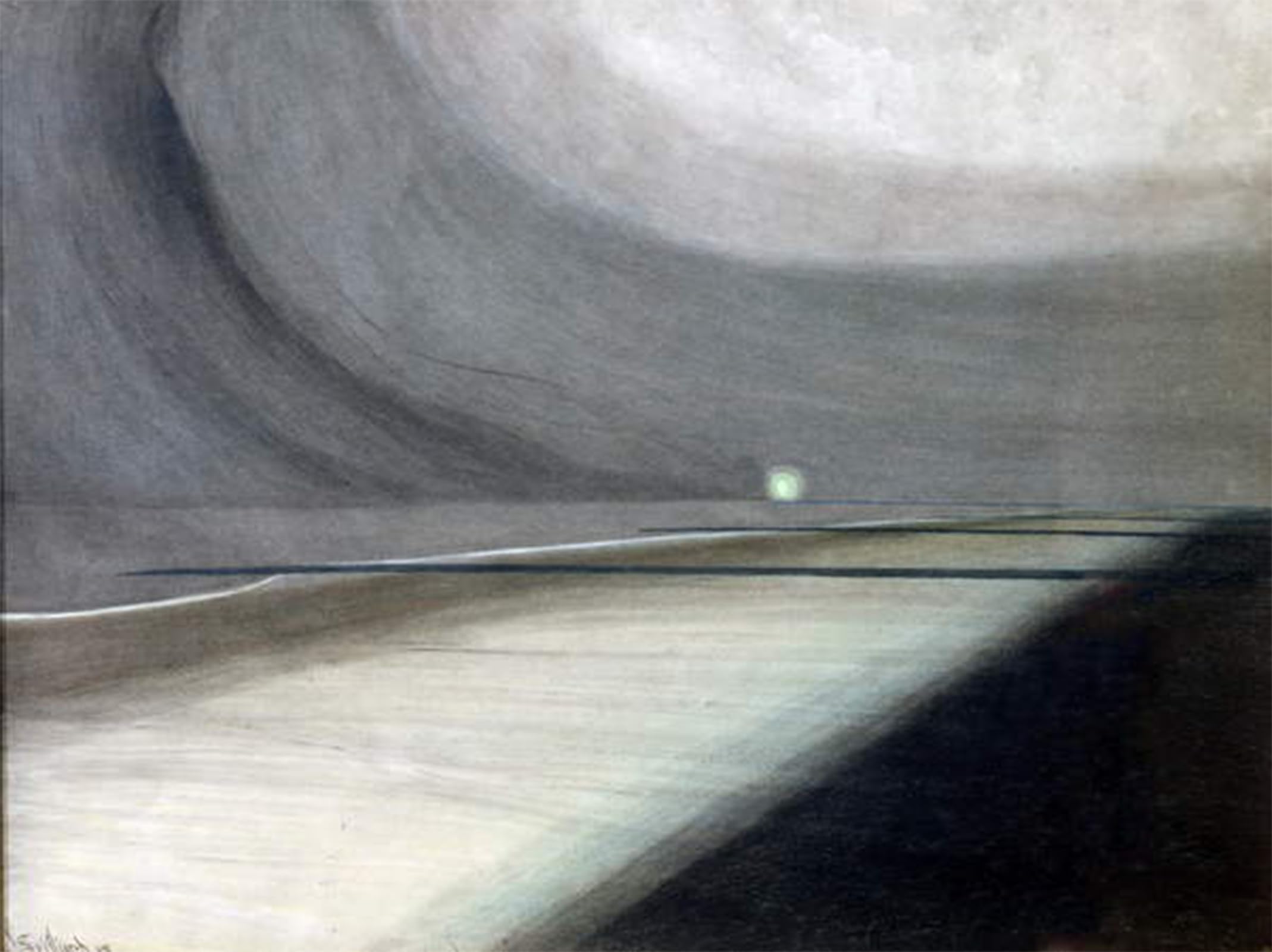 ARTXLXXBN Famous Print Painting Colorful Art Print Beach in Moonlight Seascape with Light by Leon Spilliaert Canvas Art Decorations for Home Decor 60x90cm