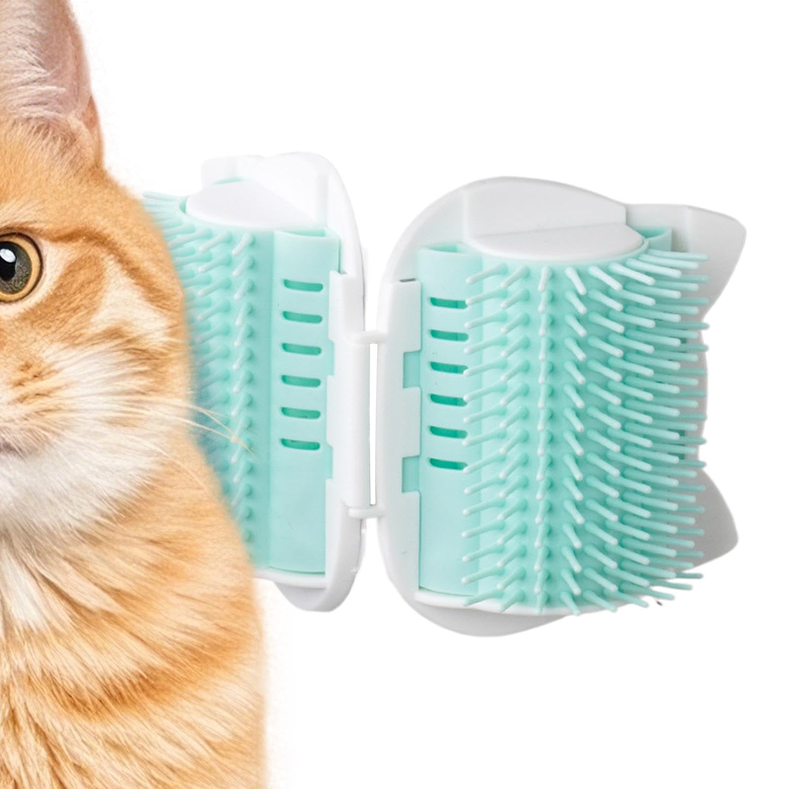 Katzenbürsten Selbstpflegemassage mit weichem Kratzer | Weiche Katzenbürste für tägliches Bürsten von Langhaar, Badezeit, Heimtier-Spa, Innenbereich, Wohnzimmer, Schlafzimmer,
