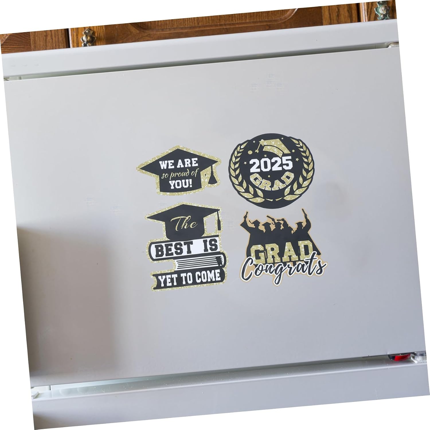 1set Congrats Magnets Graduation Magnetic Stickers for Cars Refrigerators and Garages Material for Celebration Display