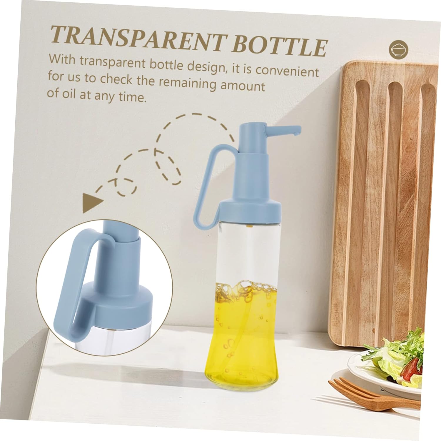 Oil Dispenser Bottle Spray Press Sauce Bottle Material Home Supply Easy to Use