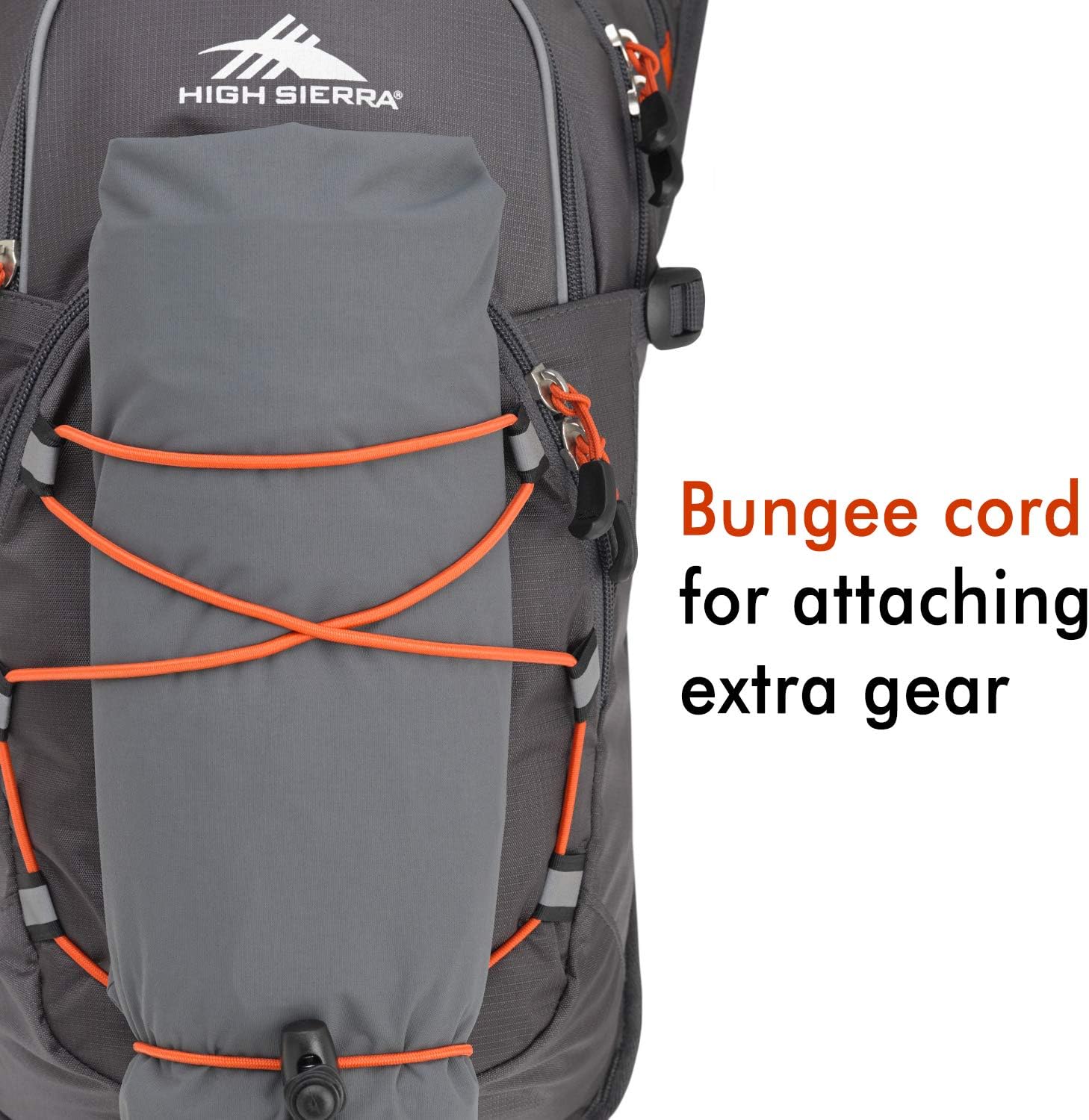 High Sierra HydraHike Hydration Backpack, Lightweight Running Backpack, Cycling, Hiking, for Men, Women & Kids, Mercury/Redline, 8L