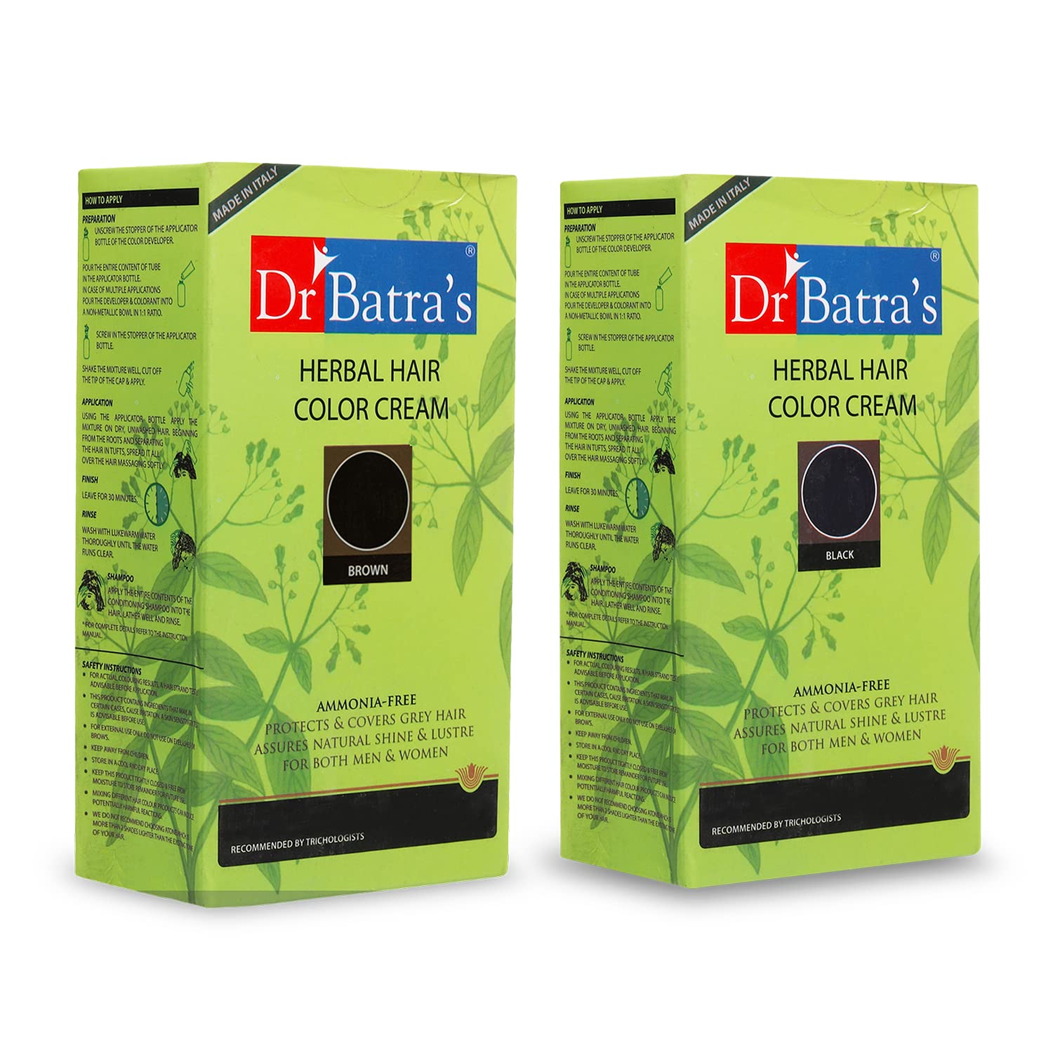 Dr Batra's Herbal Hair Color Cream and Herbal Hair Color Cream- Brown and Black (Pack of 2 for Men and Women)-image-37
