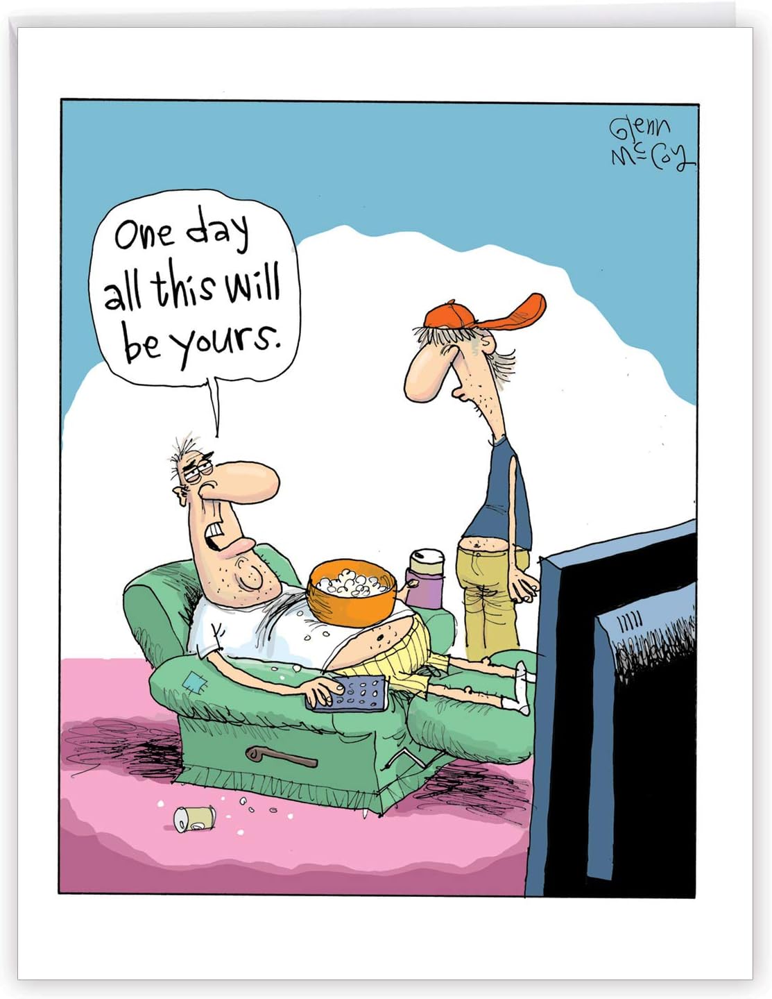 Download Amazon Com Nobleworks Jumbo Fathers Day Card Funny 8 5 X 11 Inch Hilarious Greeting Notecard For Dads Grandpa All Will Be Yours J1529fdg Everything Else