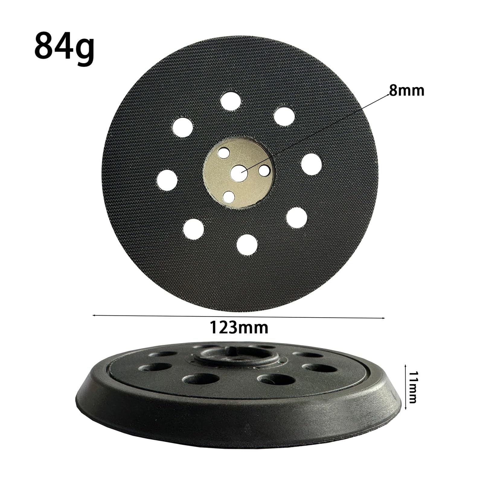 5 cali 125 mm podkładka szlifierska do podkładek polerskich z haczykiem i pętelką narzędzia szlifierskie akcesoria blokowe(Noir)