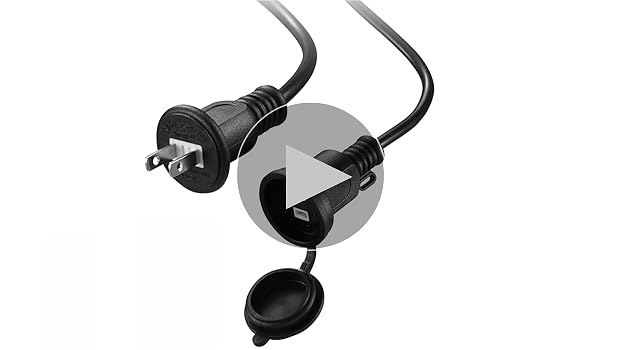 Amazon.co.jp: DanYee 防雨型 延長コード 1m スイッチ付き PSE