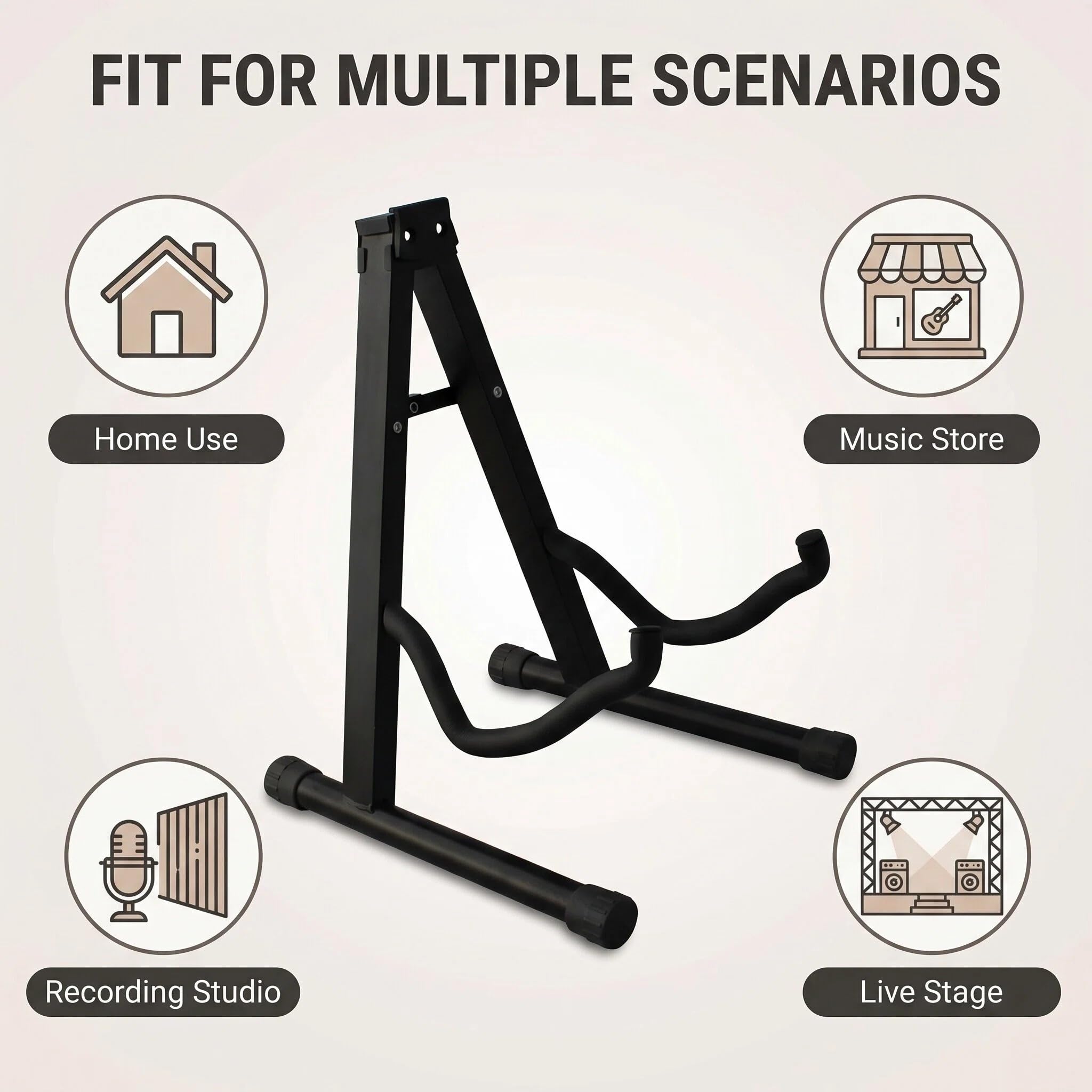 CAIHONG A-Frame Faltbarer Gitarrenständer für alle Gitarren Akustikgitarre Ständer, E-Gitarrenständer, Bass Gitarrenständer