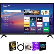 Roku 32" Select Series 1080p FHD LED Smart TV Bundle with HDMI Cable | 1080p Full HD LED display, Roku OS, Wi-Fi, 12-Month CPS Plan & Streaming Bundle