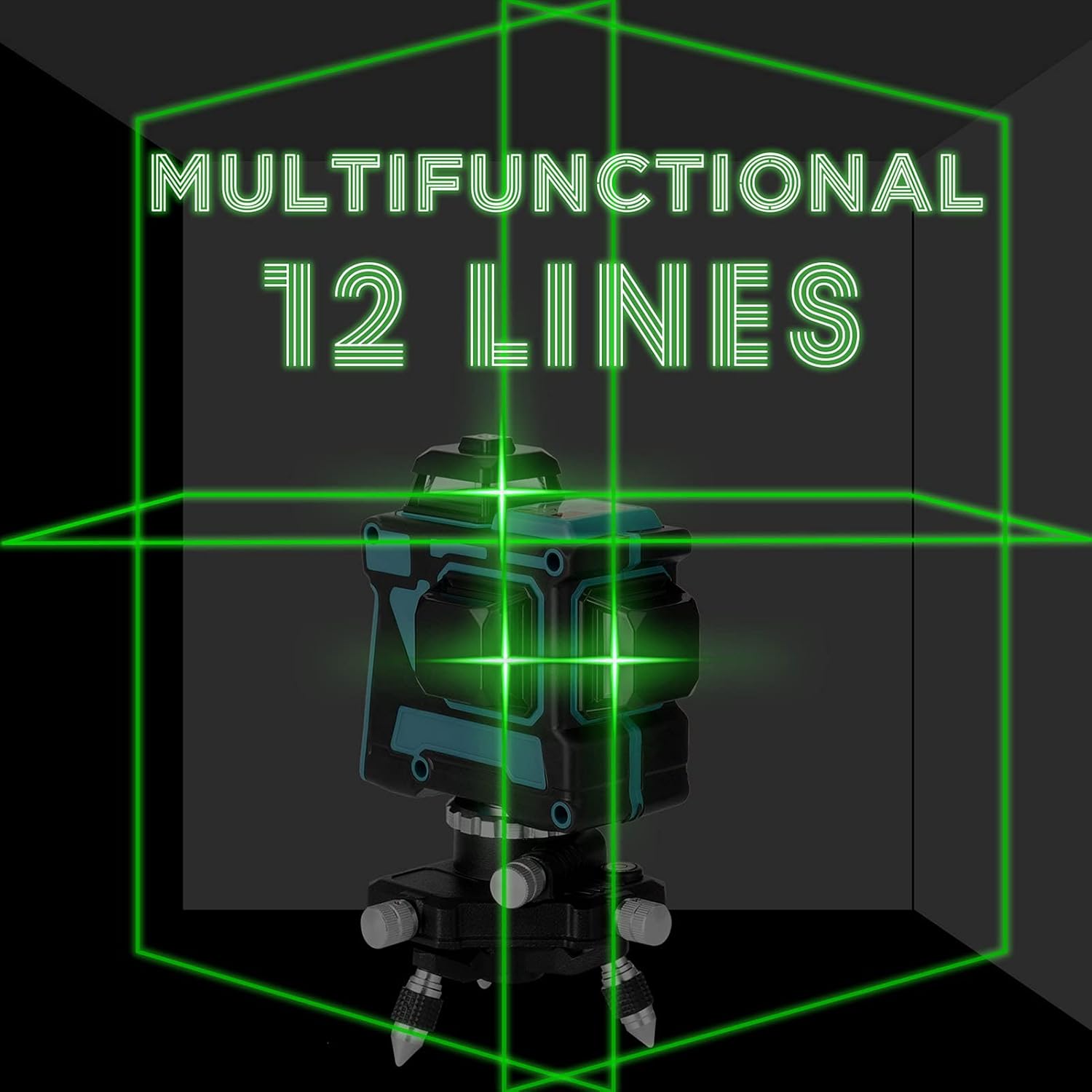 Multifunctional 3D 12 Lines Level Vertical Horizontal Lines with Self-Leveling Function