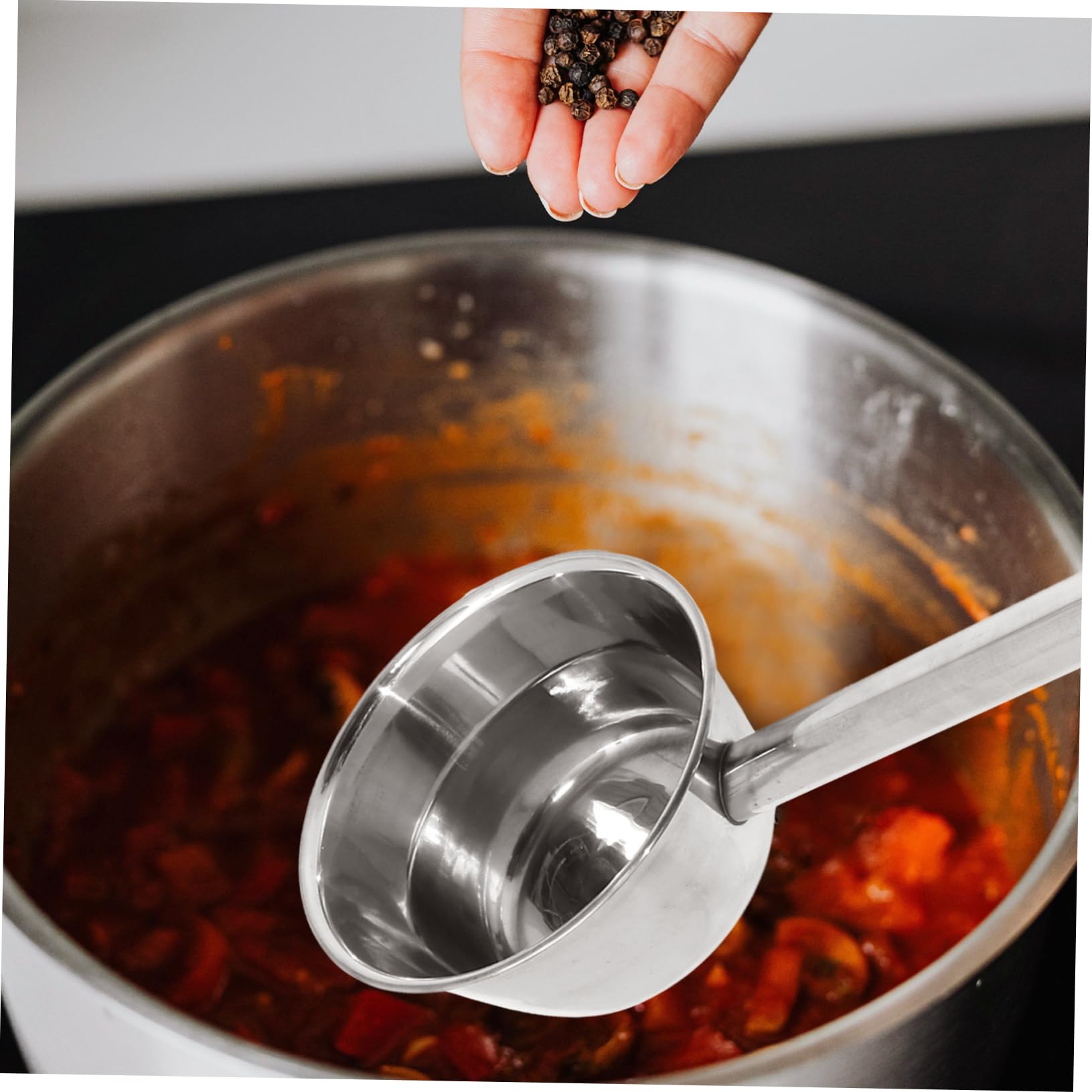 Garneck Giant Soup Ladle for Serving Long Handle Ladle Fine Workmanship Great for Home Garden