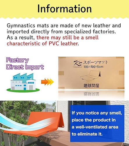 Miniatura 9 de Tapete de gimnasia plegable y elástico de 71 x 39 x 2 pulgadas, para entrenamiento muscular, para niños, para yoga, deportes, insonorización, uso