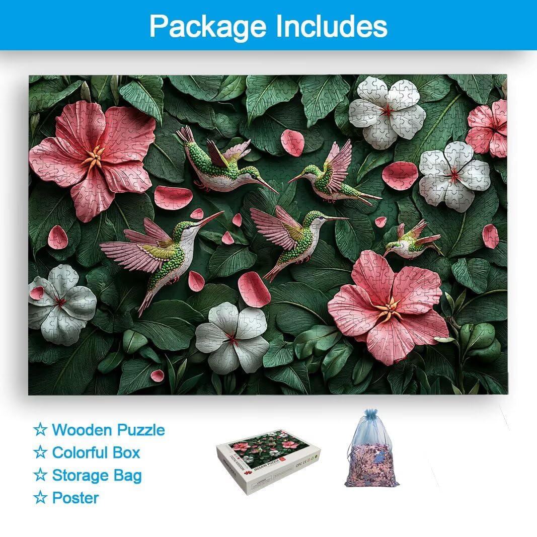 Puzzle 1500 Teile, Kolibri Puzzle 1500 Teile Erwachsene für Geschenke -2998