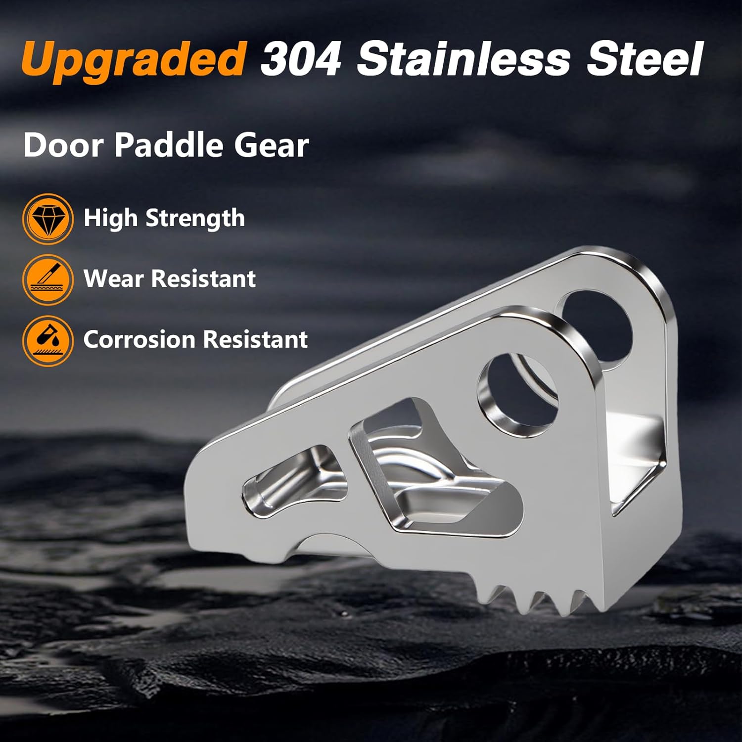 Upgraded Stainless Steel Door Handle Repair Kit Microswitch Harness Door Handle Paddle Gear Compatible with Tesla Model S 2012-2017 Replace#: 1042845-00-A