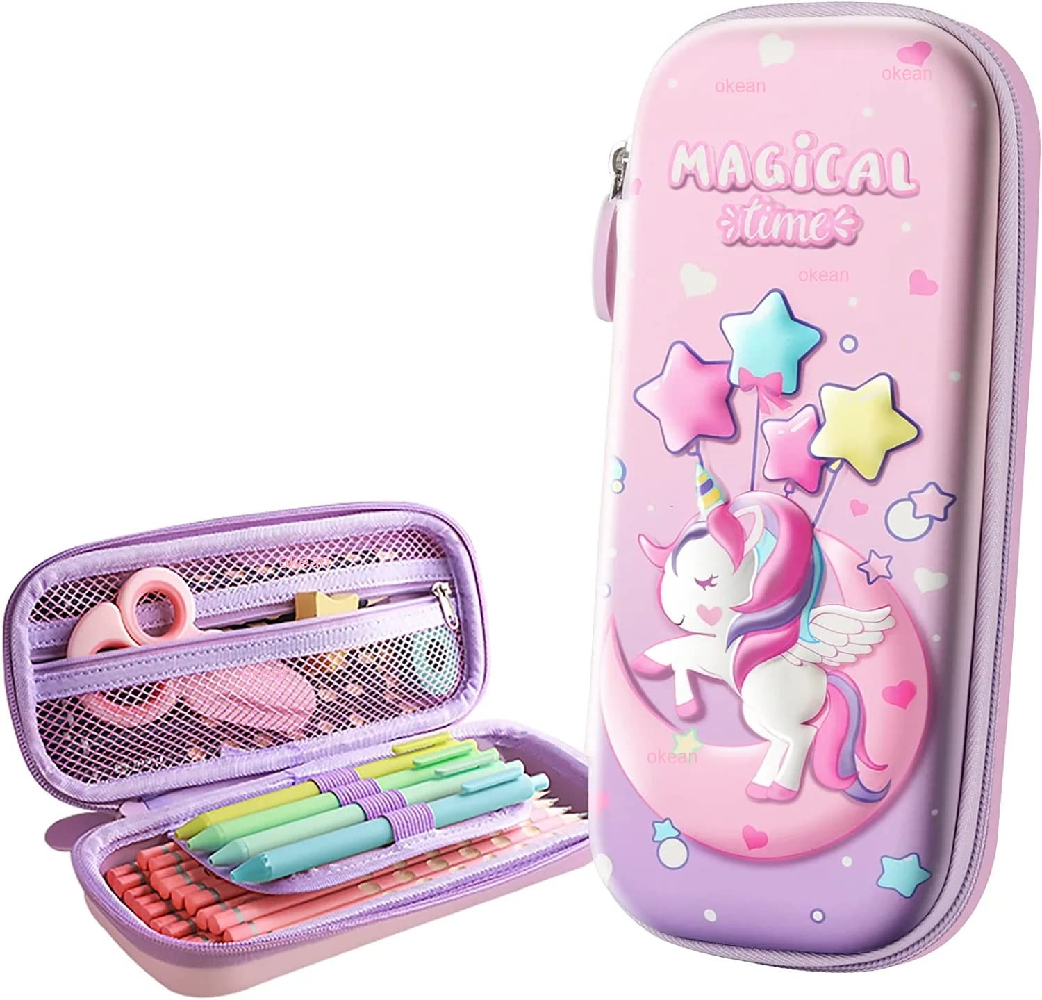 Okean 3D Cover Eva Pencil Case Large Capacity Pencil Pouch Bag Compass School Pouch Organizer For Students Kids Stylish Pen Holder Pouch, Stationery Box, Cosmetic Pouch Bag - Canvas, Multicolor (B0BRSRQ6ZP) Amazon Price History, Amazon Price Tracker