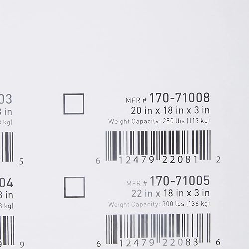 Miniatura 3 de McKesson Cojín de asiento de espuma para sillas de ruedas alivia las úlceras por presión, capacidad de peso de 250 libras, 20 x 18 pulgadas, 1 unidad