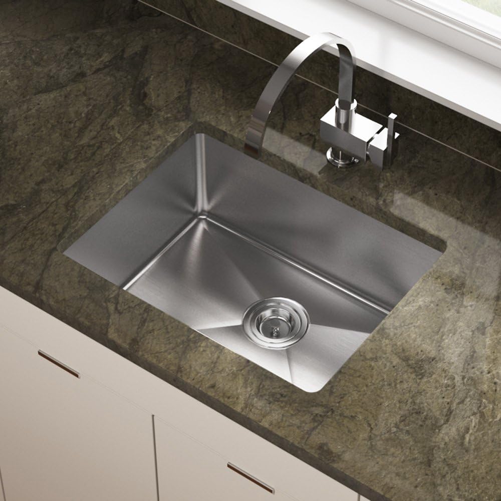 🛒 Crаzу Dеаlѕ MR Direct 1823 Stainless Steel Undermount 23 in. Single Bowl Kitchen Sink, 18 Gauge Uр Tо 40% оƒƒ MR Direct 1823 Stainless Steel Undermount 23 in. Single Bowl Kitchen Sink, 18 Gauge