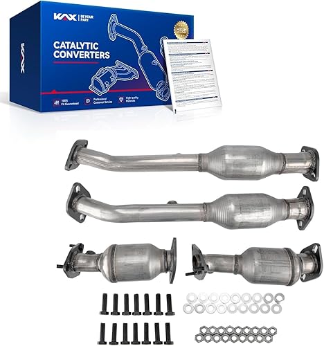Miniatura 1 de KAX Convertidor catalítico de acero inoxidable compatible con Frontier 2005-2018, Pathfinder 4.0L 2005-2012, Xterra 4.0L 2005-2015 Reemplazar 16399,