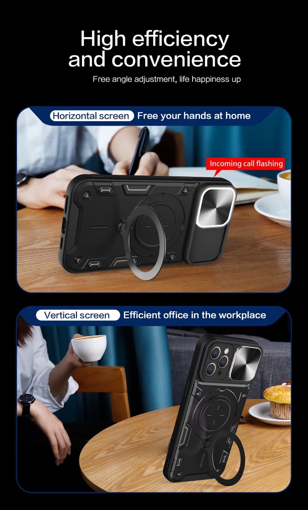 TEYYOS Armor Cover Trasparente per Honor X7a, Custodia PC/TPU