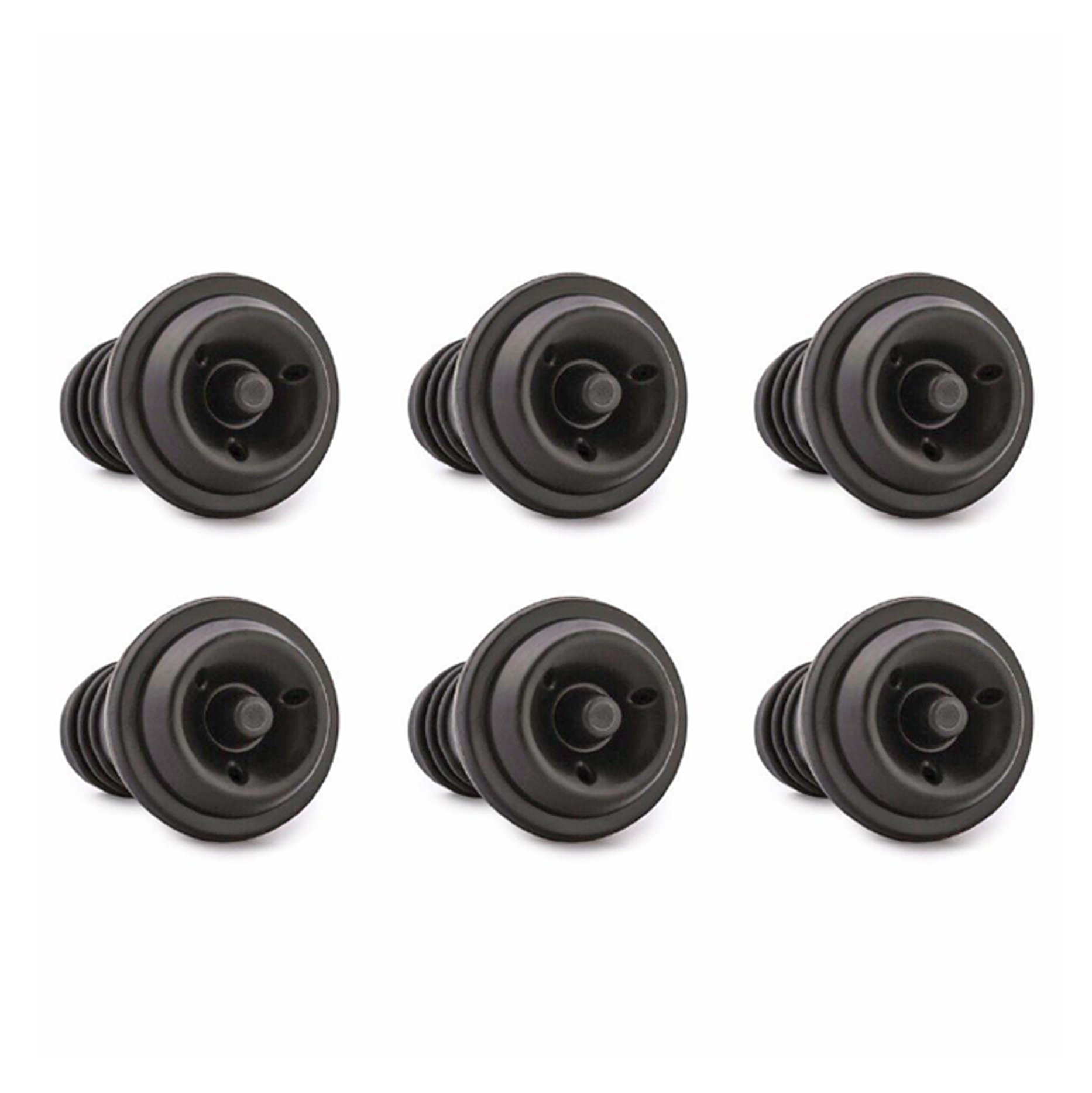 Prolongation Arômes Vin Bouchons à Vin VinoCare Triple Flange - Lot De 6 - Compatibles Pompe à Vide - Conservation Optimale Du Vin Bouchon Bouteille De Vin Sous Vide