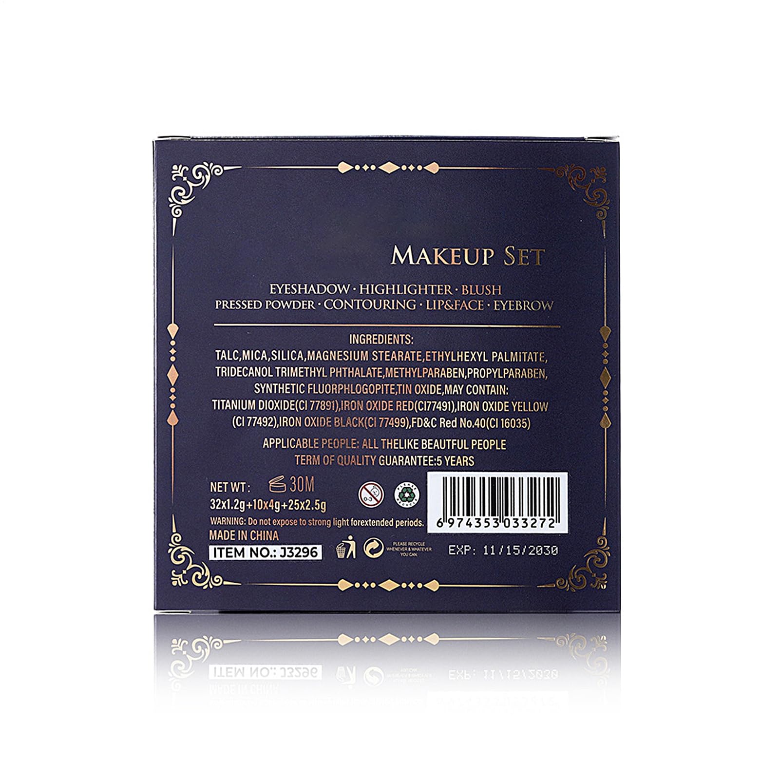 Palette Trucco Colore Per Labbra In Polvere Matte Shimmer A Lunga Durata | Trucco in Polvere per Blush e Occhi Ideale per Viso Occhi Labbra Compleanno Feste San Matrimonio Appuntamenti Viaggio e