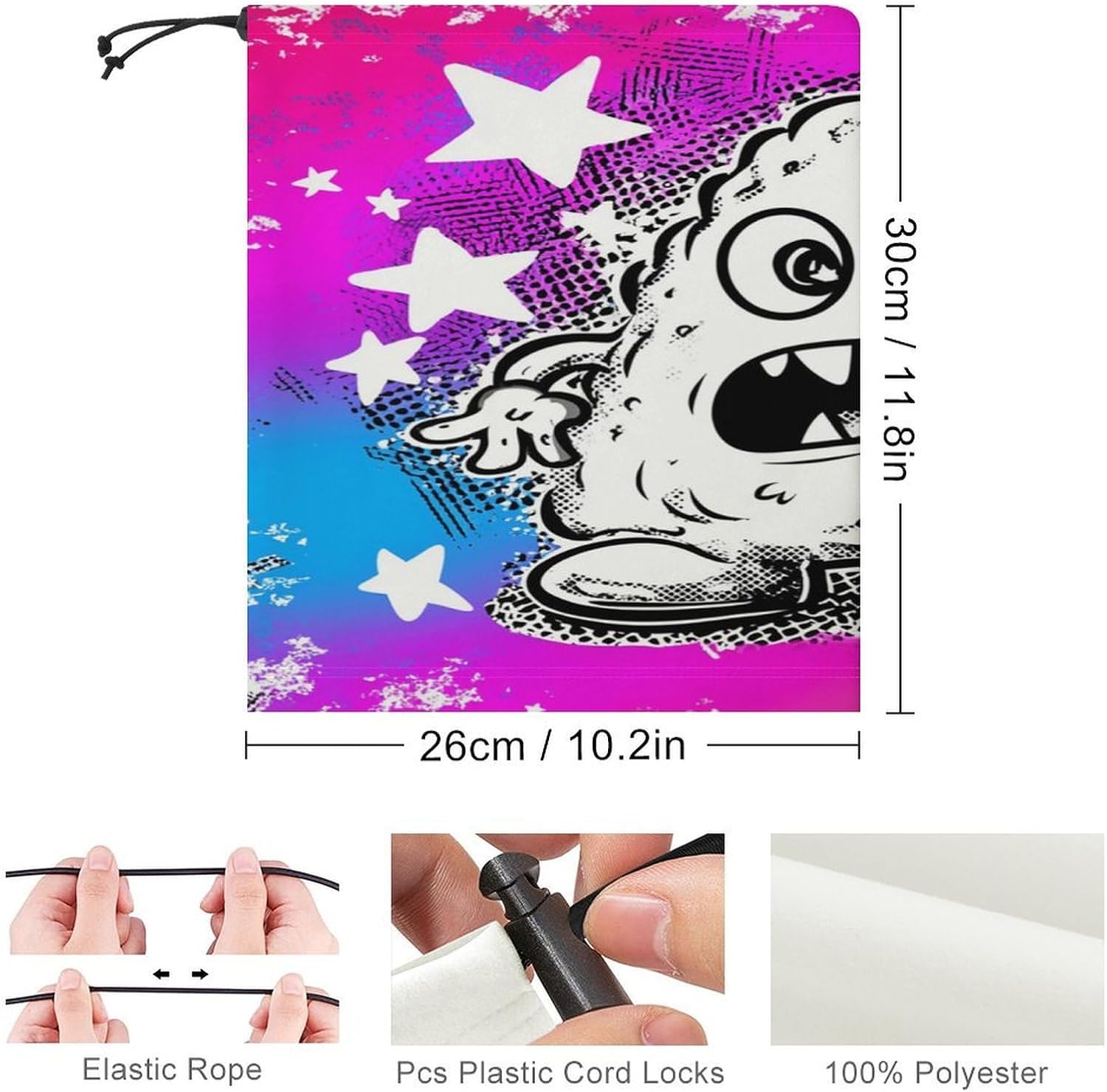 Personified Triangular Cone Men's Neck Gaiter Face Cover, Polyester Breathable Scarf with Drawstring Toggle Adjuster