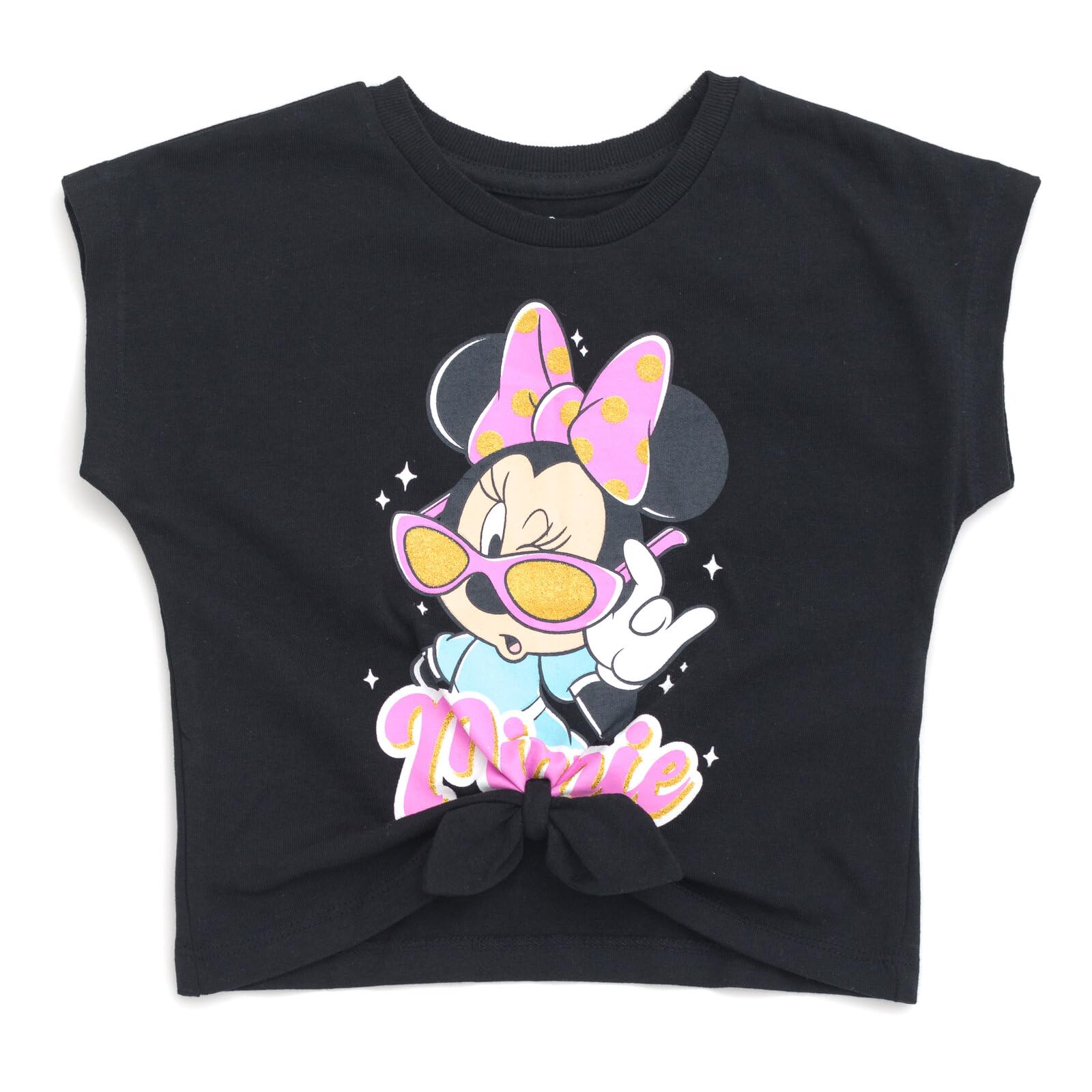 Disney Maglietta con spalle squadrate e gonna in tulle a rete, per bambine e ragazzi (2T-14-16)