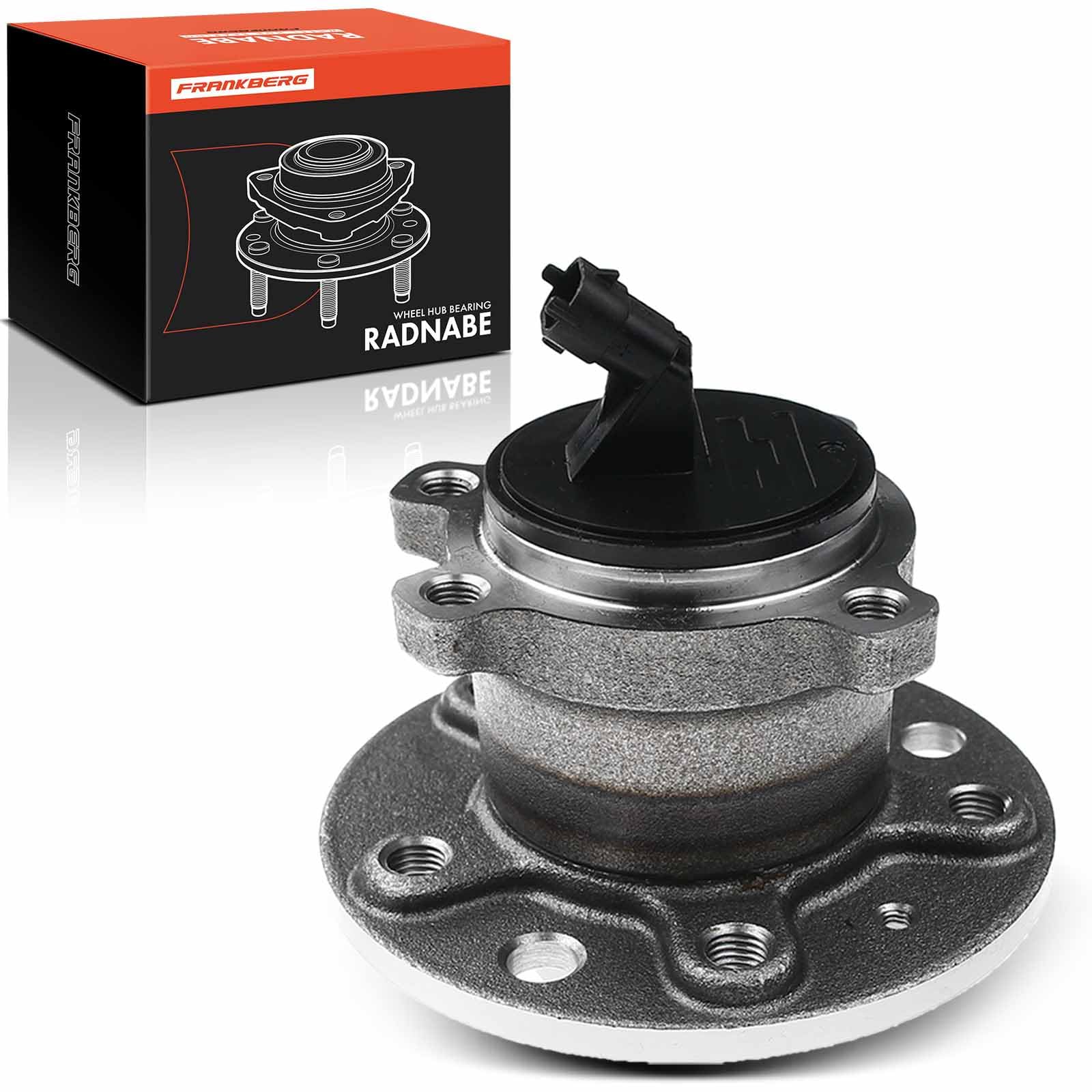 Frankberg Cojinete de rueda Eje trasero Rueda con brida diámetro 140 con ABS Carcasa del sensor Compatible con Vectra C CaR.A.Van Z02 Vectra C CC Z02 Signum Cabriolet 1604314