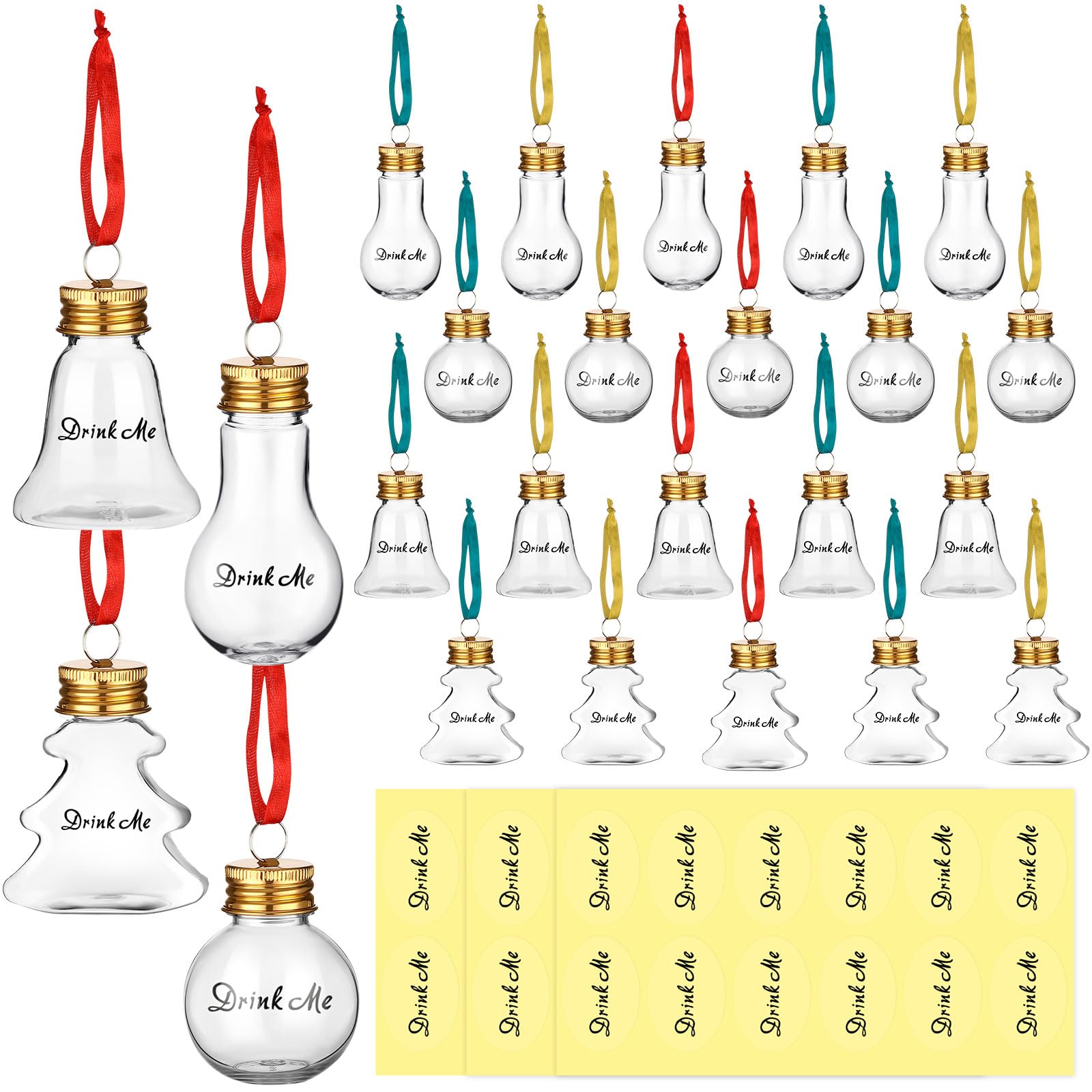 Boules de Noël à remplir pour spiritueux et animation festive du réveillon entre amis