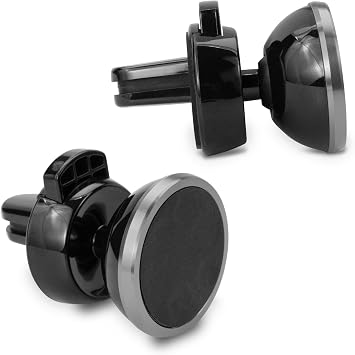Stand and Mount, BoxWave [MagnetoTilt Car Mount] Tiny and Strong Adjustable Magnet Car Mount for Smartphones - Gunmetal Gray