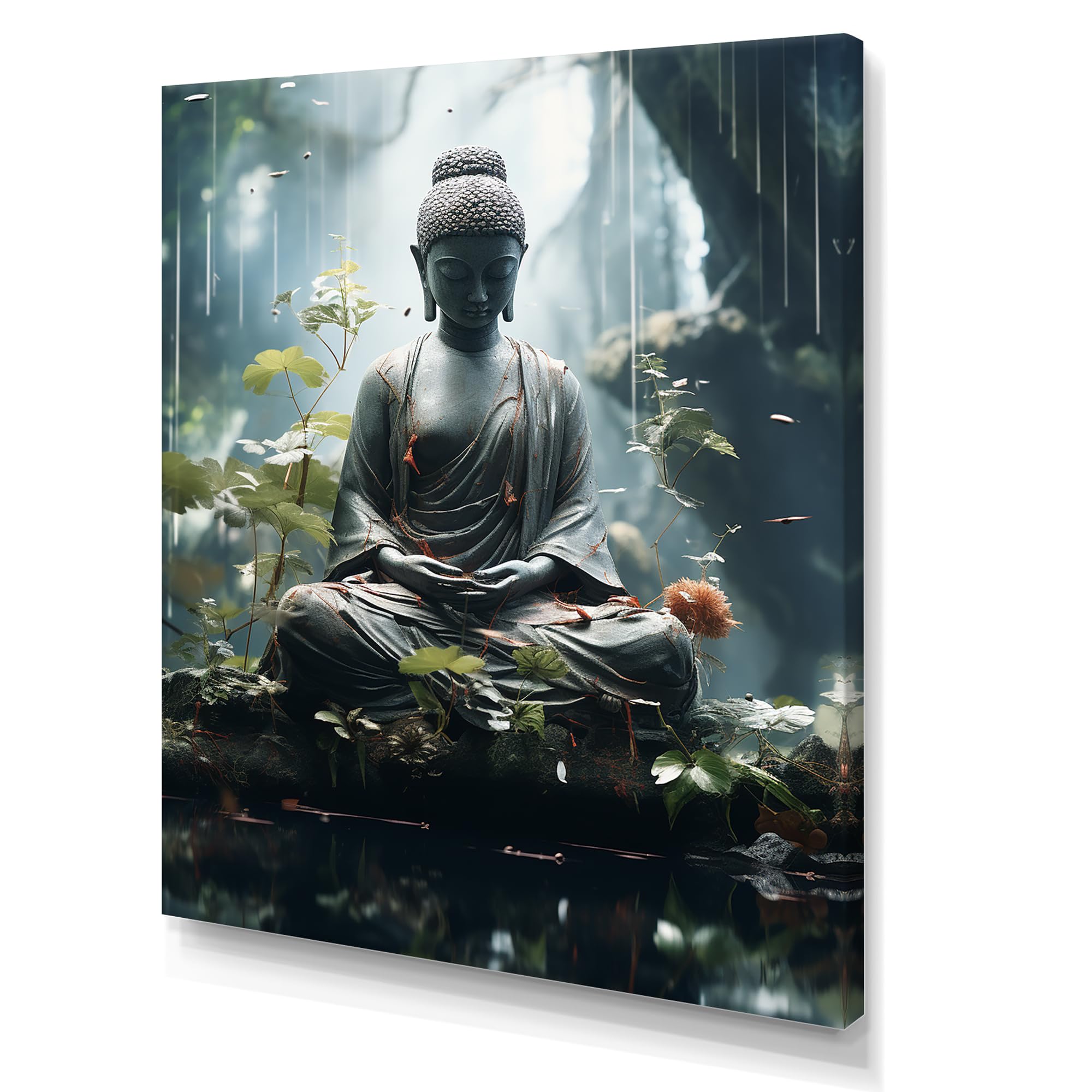 Amazon.com: DesignQ Meditation Wall Art, Tranquil Meditation
