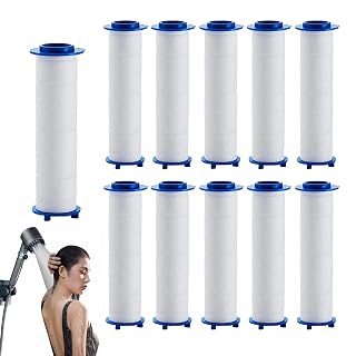 10Pcs Shower Head Filter Drivese, 2.95 Inch Ion Shower Dropse Head Filter PP Cotton Replacement Cartridge, Water Filter Core Cotton For Handheld Showerheads.