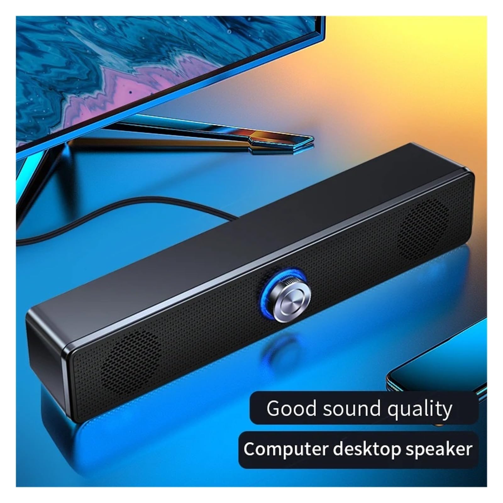 Głośniki Przestrzenne, System Kina Domowego, Komputerowy Soundbar Do Telewizora, Subwoofer, Przewodowy Stereo, Mocny Bas Wszechstronne MożLiwośCi PodłąCzenia