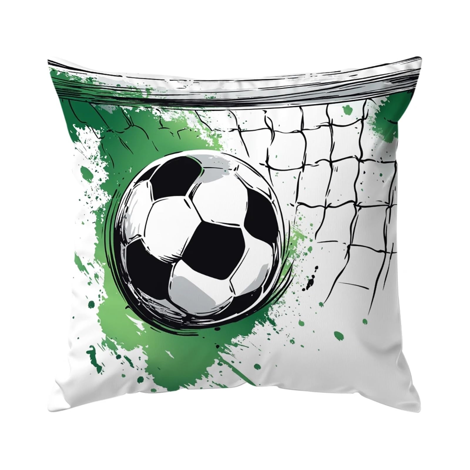 GIYXHU 45cm Football Cushion Pillow Printed Polyester Throw Decorative Sofa Home Decor for Sofa(Color4)