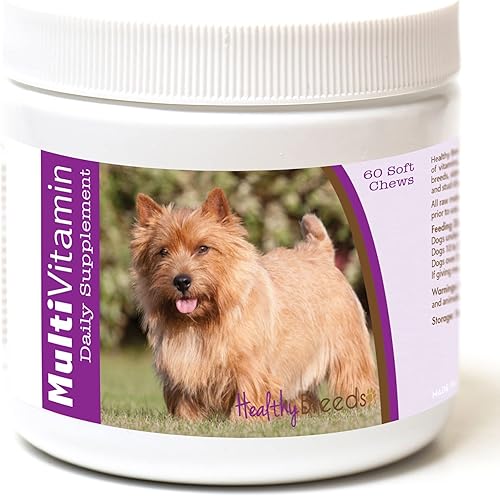 Miniatura 64 de Healthy Breeds Multivitamínico siberiano Husky para perros, suplemento diario recomendado por veterinarios, sabor a tocino, 60 masticables suaves
