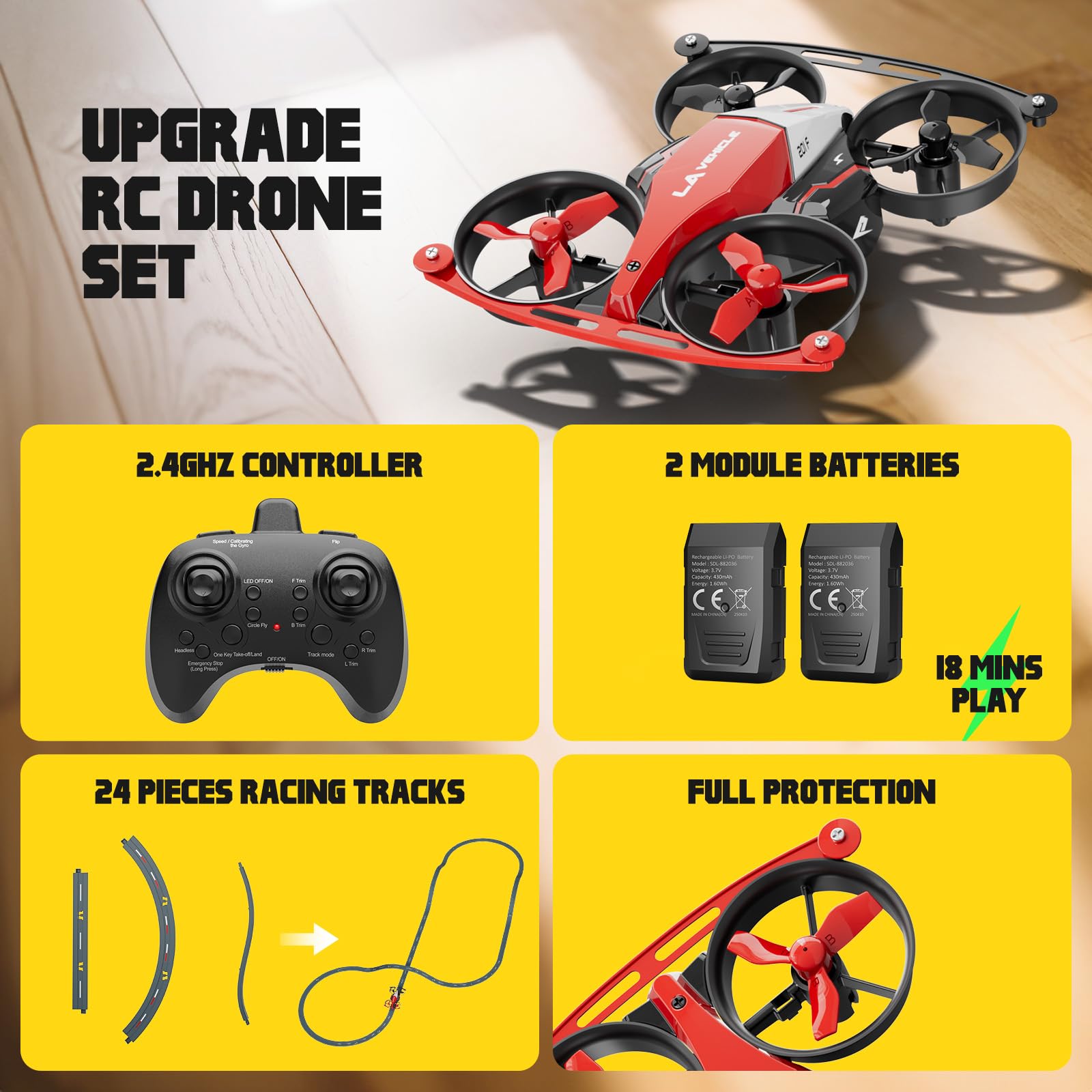 Amazon.com: Drones for Kids 8-12, Mini Indoor Drone with 24 Piece