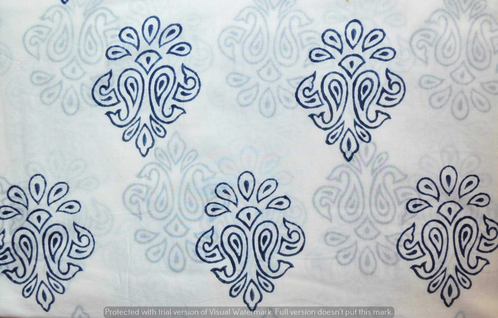 Traditional Jaipur Tkanina bawełniana z nadrukiem firmy The Yards, indyjskie tkaniny z nadrukiem na letnią sukienkę, kurti, szalik, poduszkę, pokrowiec na sofę (10 metrów)
