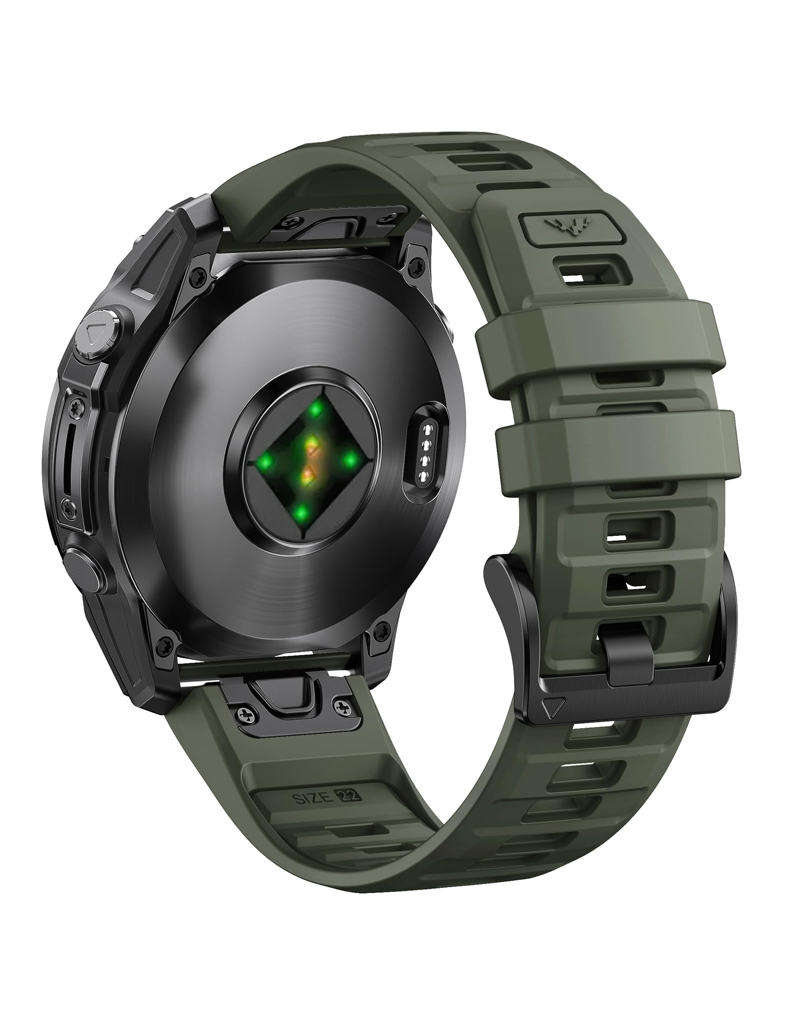 ANBEST Cinturino per Garmin Fenix 7/6/6 Pro/5/8 47mm, Cinturino 22mm Quick-fit Silicone per Fenix 7 Pro/5 Plus/Forerunner 965/955/945/935/Epix 2/Pro 47mm