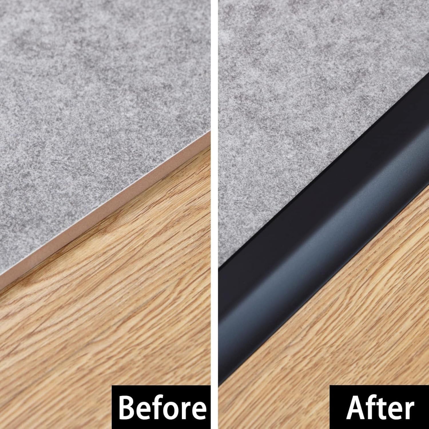 Carpet Trim Strip, Aluminum Threshold Transition Strip, Floor Transition Strip, Suitable for Floors with a Threshold Height Difference of 0.8-1.5cm-Gold||90x4.2cm