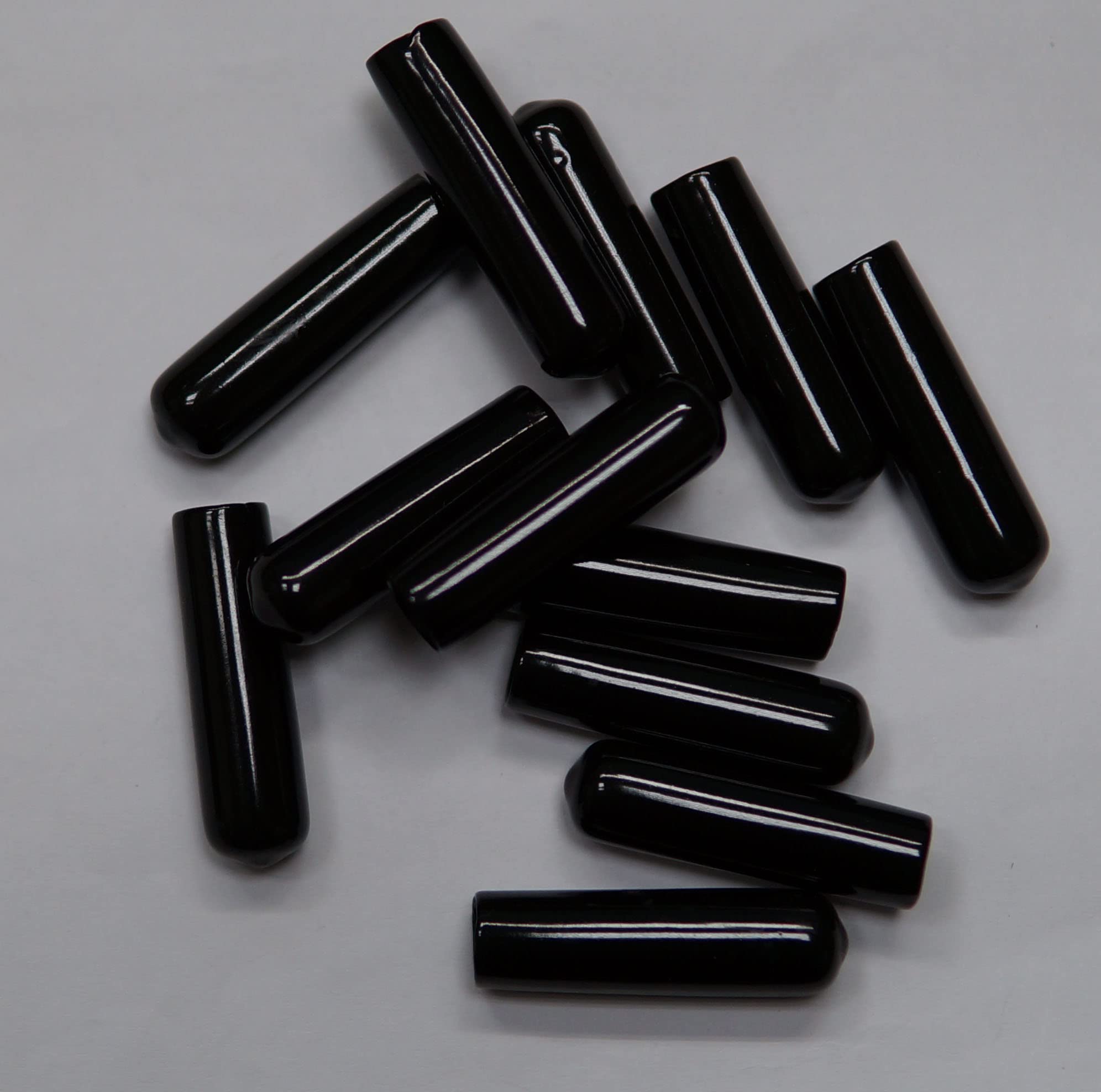 Round Protection Cap for 3/8" 9.5-10mm Outside Diameter (Pack of 20) Pipe Post Tube End Cover Screw Thread Protectors and Tubing Seal