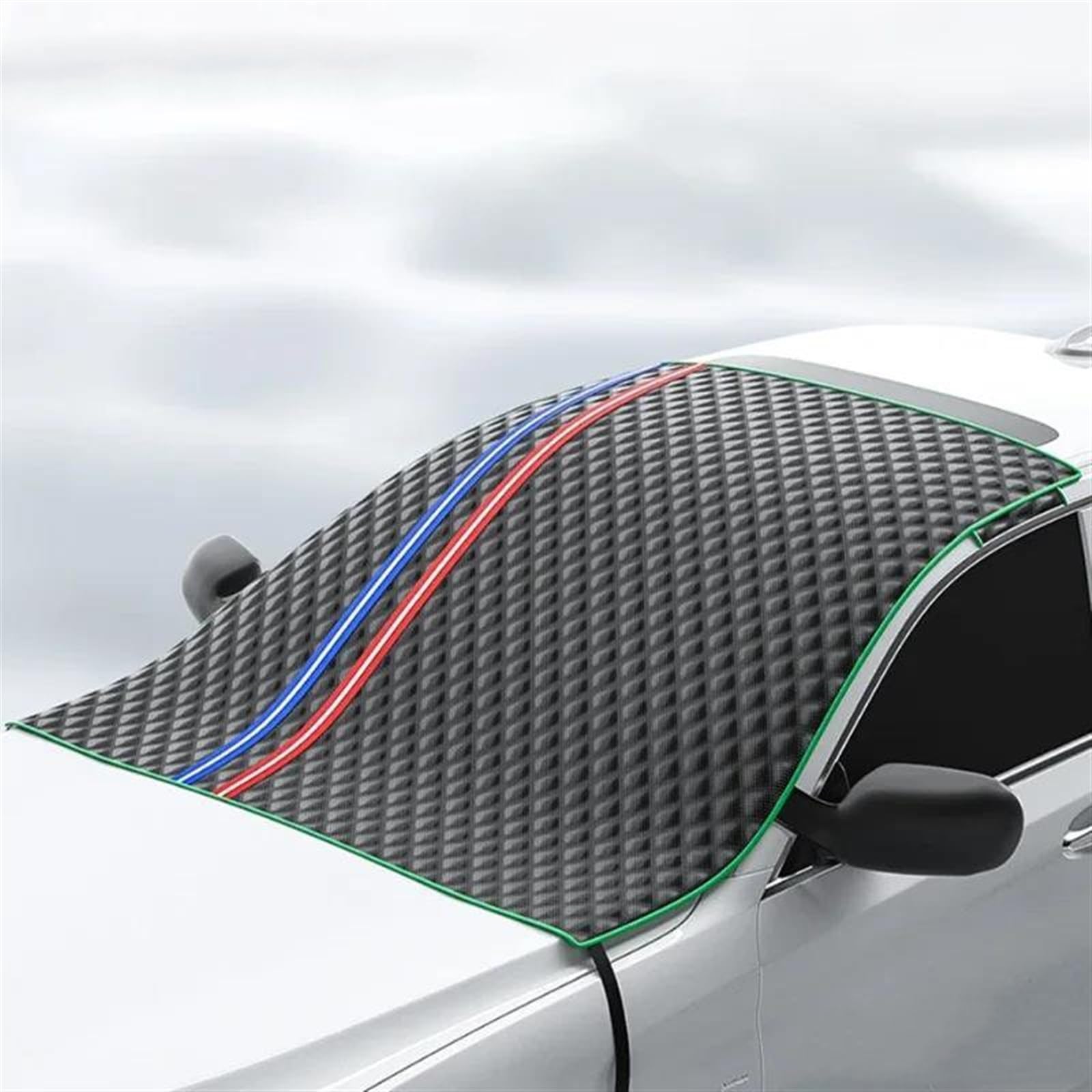 Couverture De Voiture Couverture de pare-brise de voiture couverture de neige de voiture d'hiver Protection complète de pare-brise couvertures de neige glacée imperméables avec bande réfléchissante