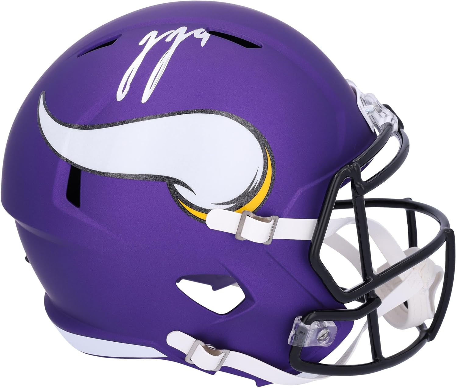 JJ McCarthy Minnesota Vikings Autographed Speed Replica Helmet - Autographed NFL Helmets